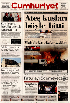 CUMHURİYET 29 Temmuz 2025 gazete manşeti