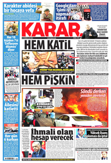 KARAR 29 Temmuz 2025 gazete manşeti