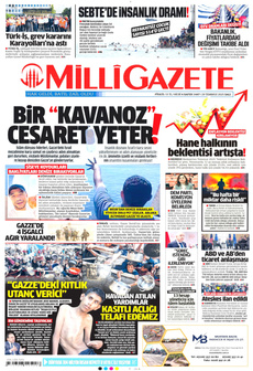MİLLİ GAZETE 29 Temmuz 2025 gazete manşeti