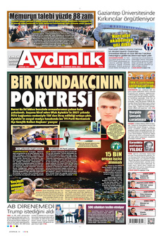 AYDINLIK GAZETESİ 29 Temmuz 2025 gazete manşeti