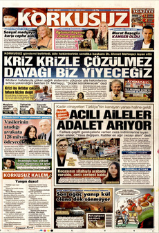 KORKUSUZ 29 Temmuz 2025 gazete manşeti