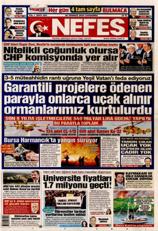 NEFES 30 Temmuz 2025 gazete manşeti