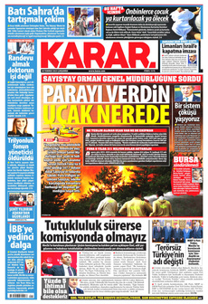 KARAR 30 Temmuz 2025 gazete manşeti