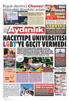 AYDINLIK GAZETESİ 30 Temmuz 2025 gazete manşeti