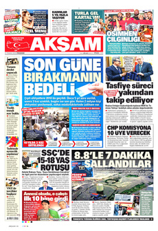 AKŞAM 31 Temmuz 2025 gazete manşeti