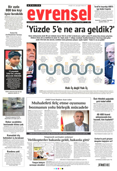 EVRENSEL 31 Temmuz 2025 gazete manşeti