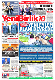 YENİBİRLİK 31 Temmuz 2025 gazete manşeti