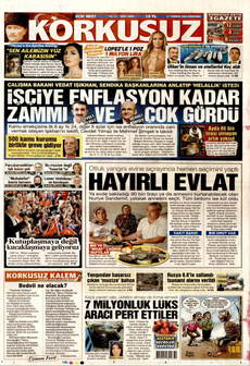 KORKUSUZ 31 Temmuz 2025 gazete manşeti