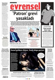 EVRENSEL 1 Ağustos 2025 gazete manşeti