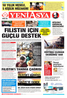 YENİ ASYA 1 Ağustos 2025 gazete manşeti