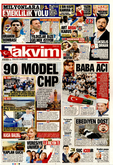 TAKVİM 1 Ağustos 2025 gazete manşeti