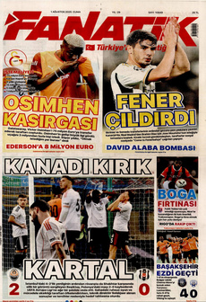 FANATİK 1 Ağustos 2025 gazete manşeti