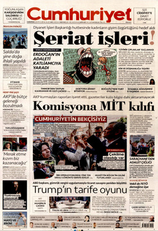 CUMHURİYET 2 Ağustos 2025 gazete manşeti