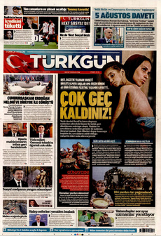 TÜRKGÜN 2 Ağustos 2025 gazete manşeti