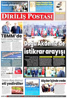 DİRİLİŞ POSTASI 2 Ağustos 2025 gazete manşeti