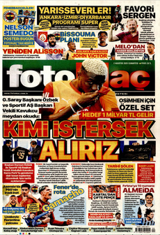 FOTOMAÇ 2 Ağustos 2025 gazete manşeti