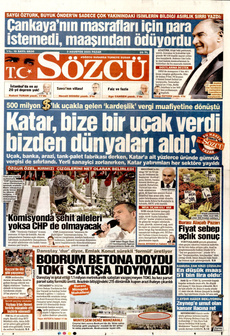 SÖZCÜ 3 Ağustos 2025 gazete manşeti