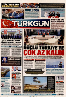TÜRKGÜN 3 Ağustos 2025 gazete manşeti