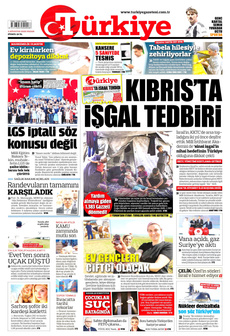 TÜRKİYE GAZETESİ 3 Ağustos 2025 gazete manşeti