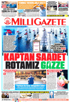 MİLLİ GAZETE 3 Ağustos 2025 gazete manşeti