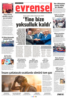 EVRENSEL 3 Ağustos 2025 gazete manşeti
