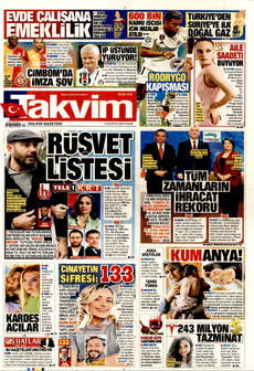TAKVİM 3 Ağustos 2025 gazete manşeti