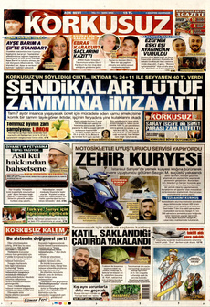 KORKUSUZ 3 Ağustos 2025 gazete manşeti