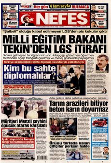 NEFES 4 Ağustos 2025 gazete manşeti