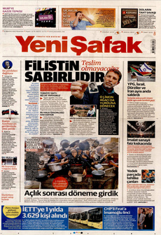 YENİ ŞAFAK 4 Ağustos 2025 gazete manşeti