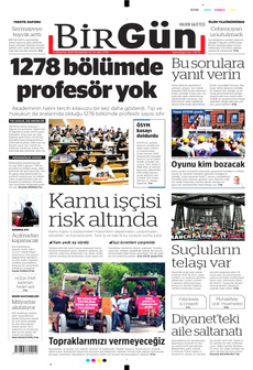 BİRGÜN 4 Ağustos 2025 gazete manşeti