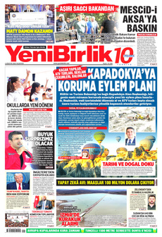 YENİBİRLİK 4 Ağustos 2025 gazete manşeti