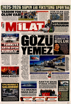 MİLAT 4 Ağustos 2025 gazete manşeti