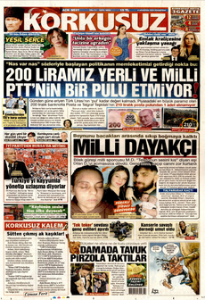 KORKUSUZ 4 Ağustos 2025 gazete manşeti