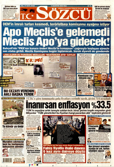 SÖZCÜ 5 Ağustos 2025 gazete manşeti