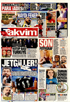 TAKVİM 6 Ağustos 2025 gazete manşeti