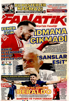 FANATİK 6 Ağustos 2025 gazete manşeti