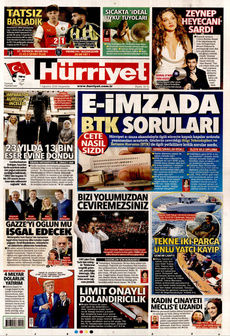 HÜRRİYET 7 Ağustos 2025 gazete manşeti