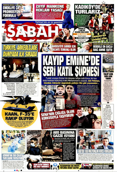 SABAH 7 Ağustos 2025 gazete manşeti