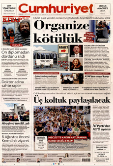 CUMHURİYET 7 Ağustos 2025 gazete manşeti