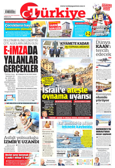 TÜRKİYE GAZETESİ 7 Ağustos 2025 gazete manşeti