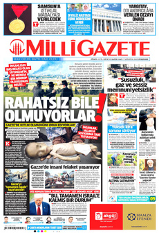 MİLLİ GAZETE 7 Ağustos 2025 gazete manşeti