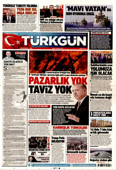 TÜRKGÜN 8 Ağustos 2025 gazete manşeti