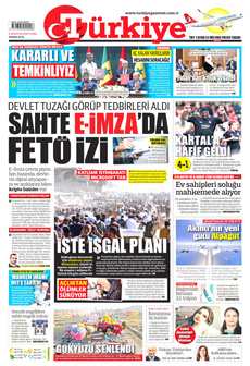 TÜRKİYE GAZETESİ 8 Ağustos 2025 gazete manşeti