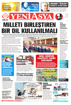 YENİ ASYA 8 Ağustos 2025 gazete manşeti