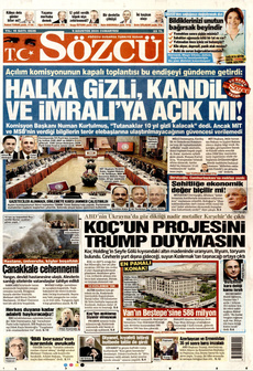 SÖZCÜ 9 Ağustos 2025 gazete manşeti