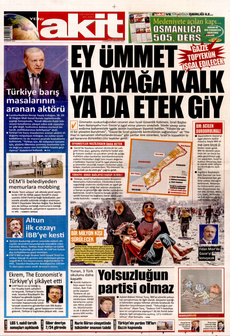 YENİ AKİT 9 Ağustos 2025 gazete manşeti