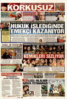 KORKUSUZ 9 Ağustos 2025 gazete manşeti