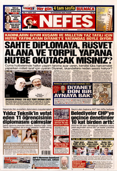 NEFES 10 Ağustos 2025 gazete manşeti