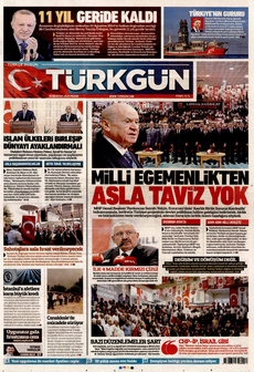 TÜRKGÜN 10 Ağustos 2025 gazete manşeti