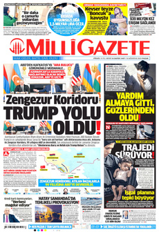 MİLLİ GAZETE 10 Ağustos 2025 gazete manşeti